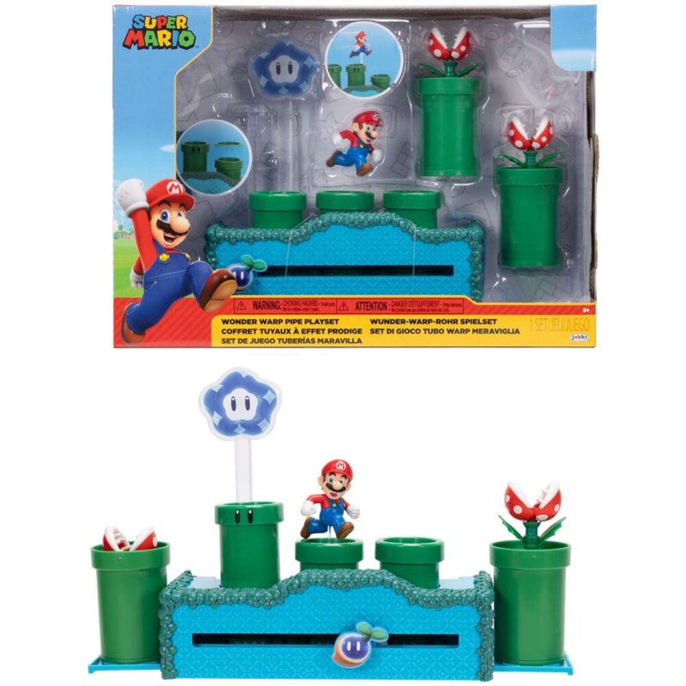 Super Mario - 2.5" Wonder Warp Pipe playset  COLLECTIBLES
